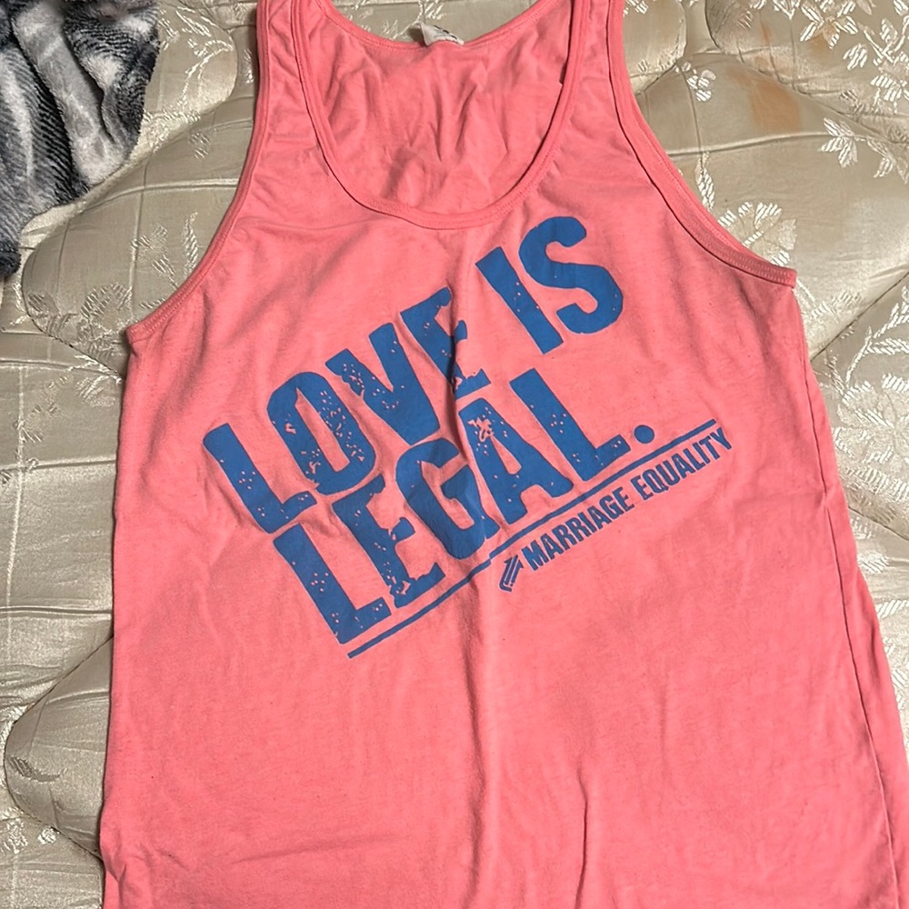 "love is legal" tank top